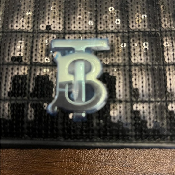 Burberry Black Sequinnedn Lola Wallet Bag with Tags - Picture 7 of 12